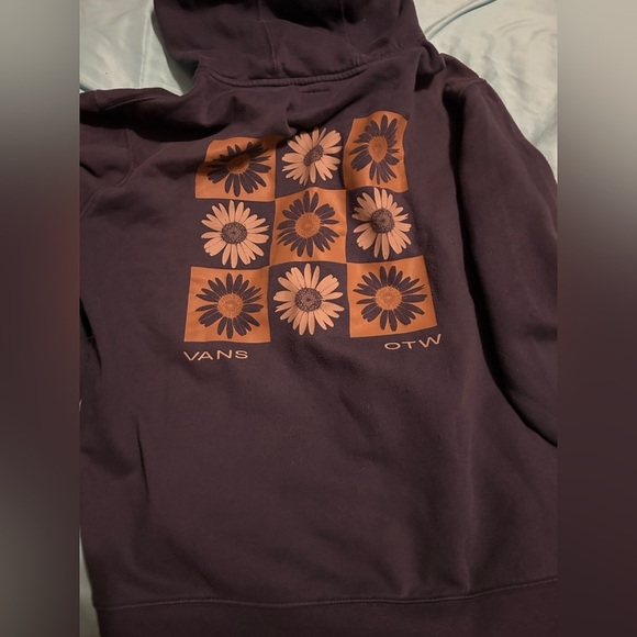 Navy blue Vans ladies hoodie with yellow emblem size medium - Picture 5 of 6